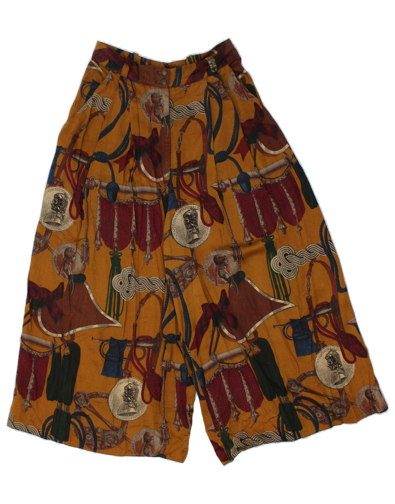 JOHN BENTLEY Womens Cullotes Capri Trousers UK 12 Medium W28 L22 Brown Vintage John Bentley and Second-Hand John Bentley from Messina Hembry 