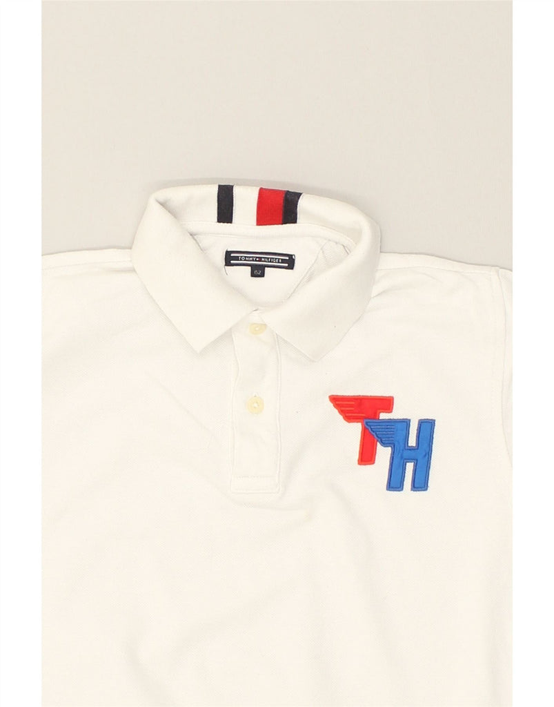 TOMMY HILFIGER Boys Polo Shirt 13-14 Years White Cotton | Vintage Tommy Hilfiger | Thrift | Second-Hand Tommy Hilfiger | Used Clothing | Messina Hembry 