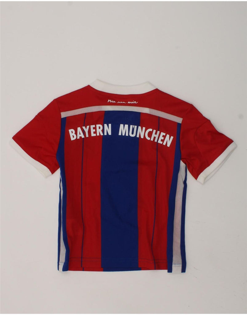 ADIDAS Boys FC Bayern Munchen Graphic T-Shirt Top 3-4 Years Red | Vintage Adidas | Thrift | Second-Hand Adidas | Used Clothing | Messina Hembry 