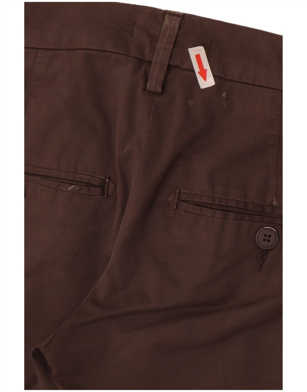 Dondup Womens Slim Chino Trousers W27 L27 Grey Cotton