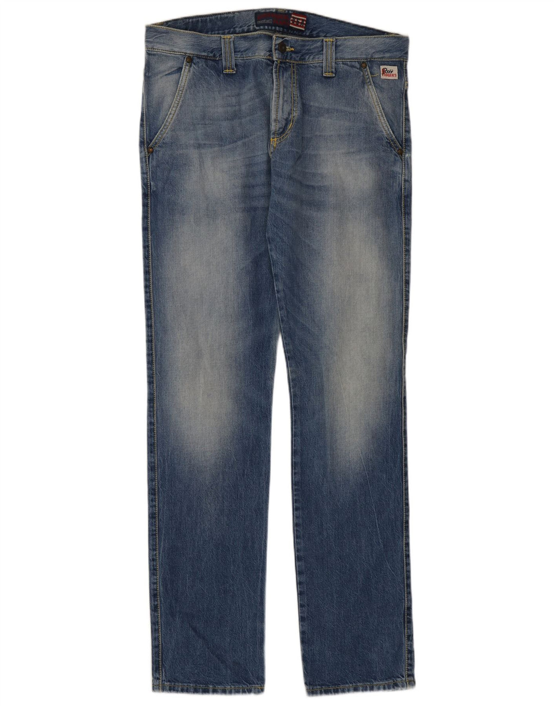 Roy Rogers Mens Straight Jeans IT 48 Medium W34 L35 Blue Cotton