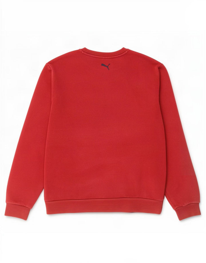 Puma Mens Graphic Sweatshirt Jumper Large Red