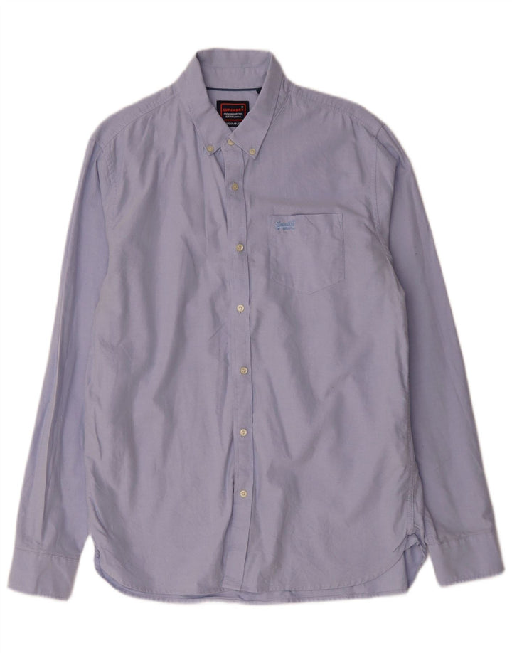 Superdry Mens Shirt XL Blue Cotton