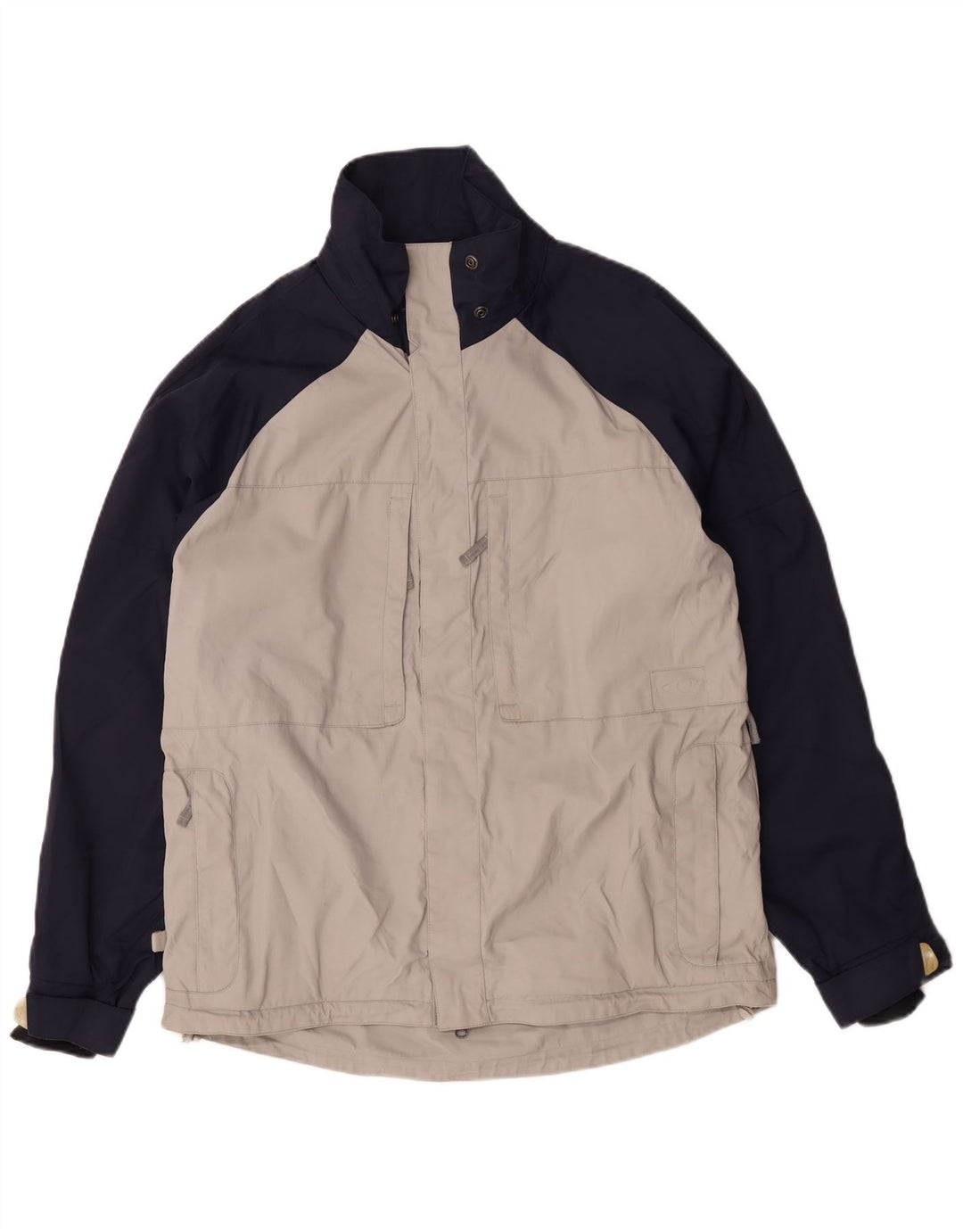 O'Neill Mens Rain Jacket UK 40 Large Blue Colourblock Polyester