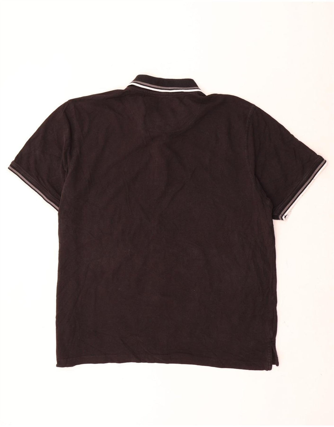 Pierre Cardin Mens Polo Shirt 3XL Black Cotton