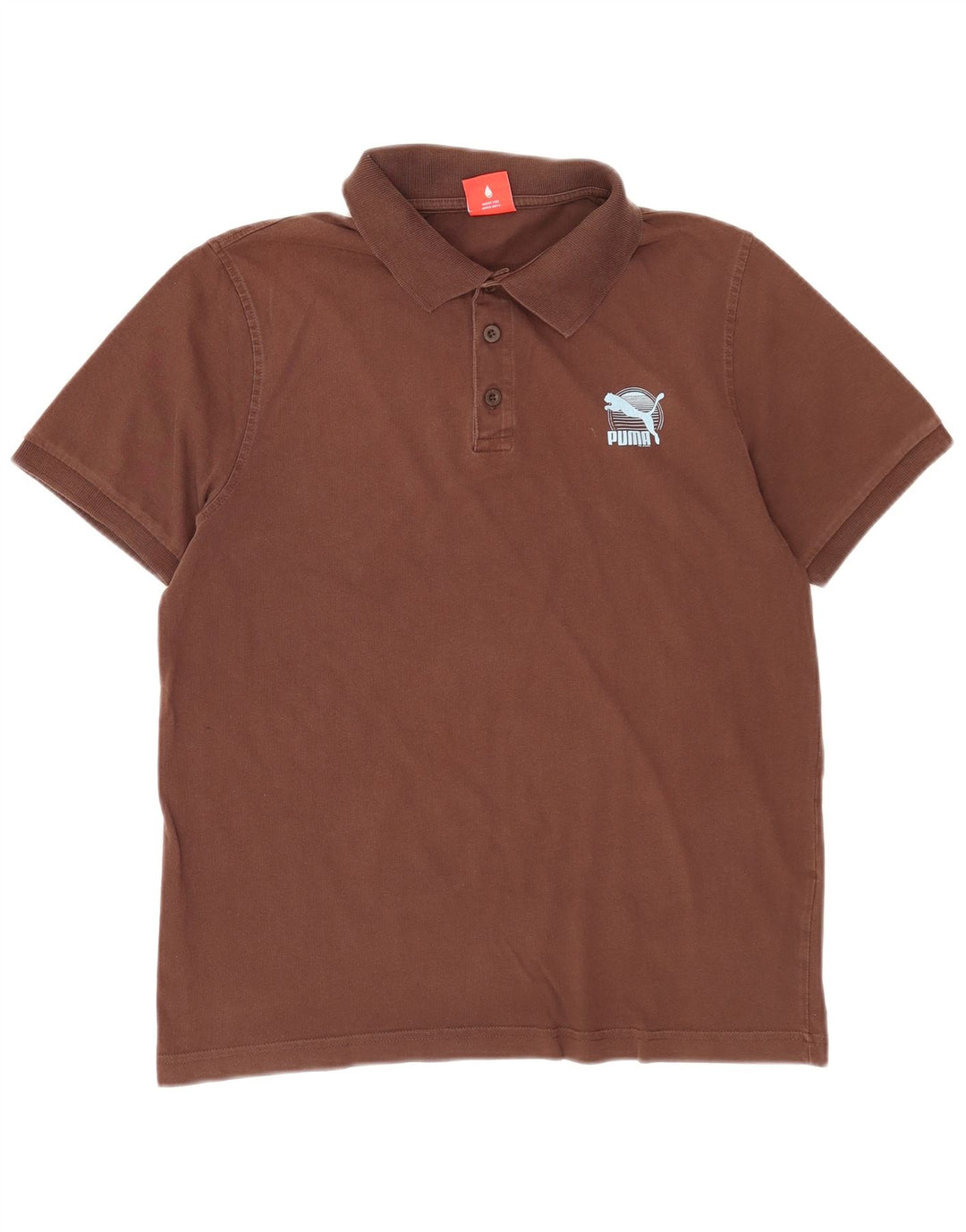 Puma Mens Polo Shirt Large Brown