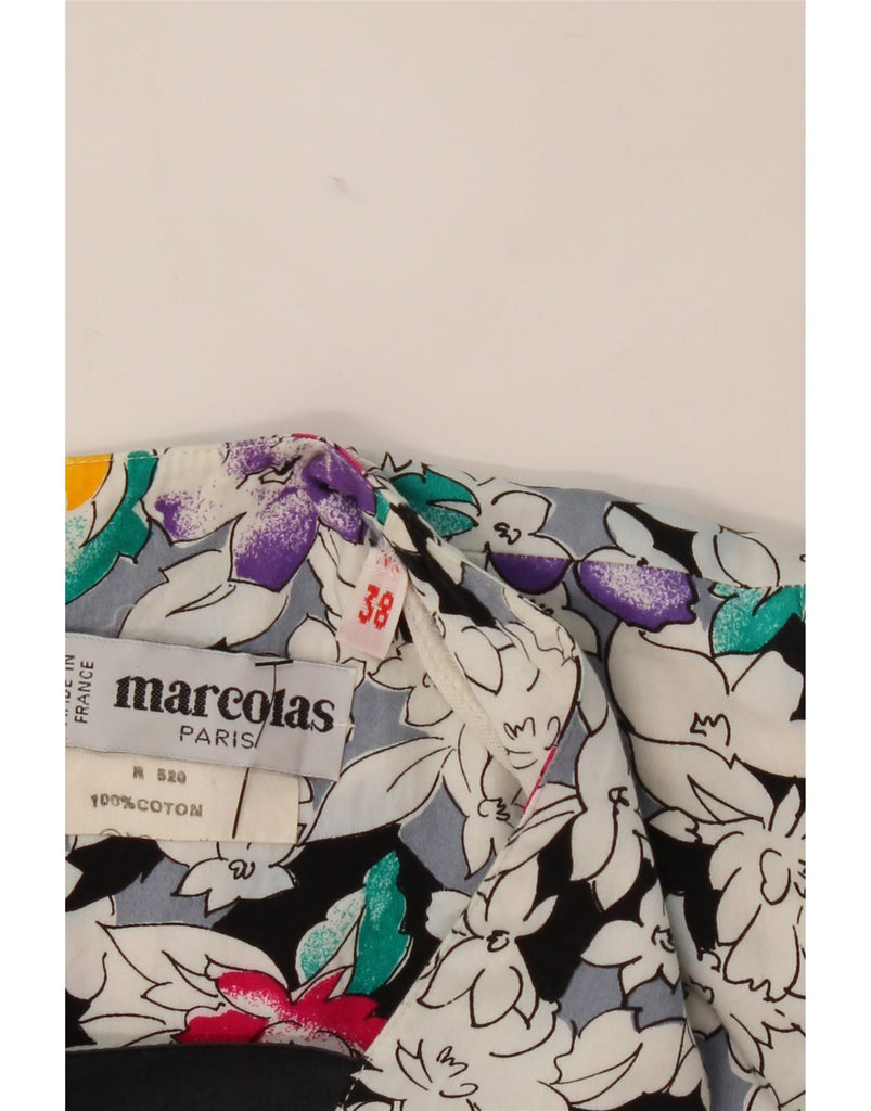 MARCOLAS Womens A-Line Dress EU 38 Medium Multicoloured Floral Cotton Vintage Marcolas and Second-Hand Marcolas from Messina Hembry 