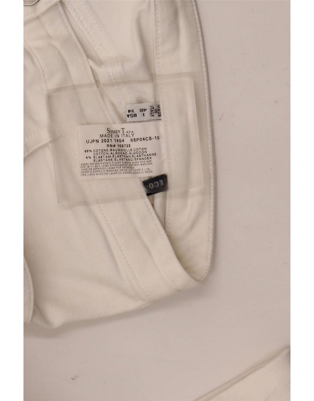 Armani Jeans Womens Bootcut Jeans IT 48 XL W32 L32 White Cotton
