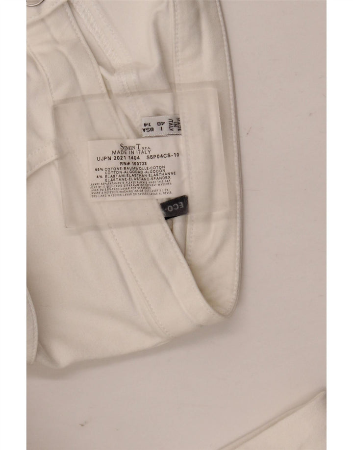 Armani Jeans Womens Bootcut Jeans IT 48 XL W32 L32 White Cotton