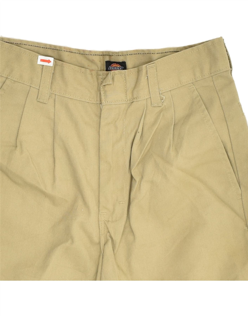 DICKIES Boys Chino Shorts 11-12 Years W25 Beige Polyester | Vintage Dickies | Thrift | Second-Hand Dickies | Used Clothing | Messina Hembry 