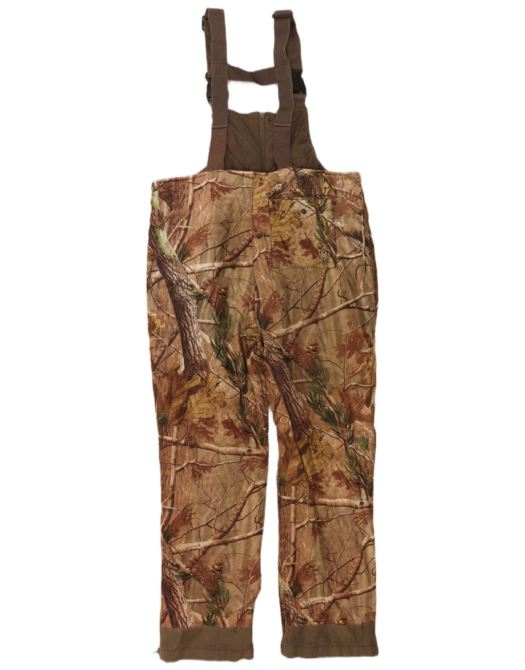 GAME WINNER Mens Overalls Dungarees Trousers XL W36 L28 Brown Camouflage