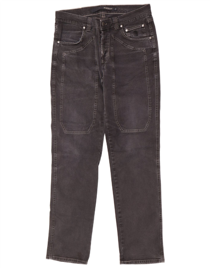 Jeckerson Mens Slim Jeans W33 L33 Black Cotton