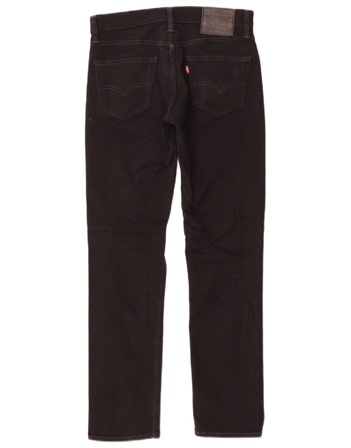Levi's Mens Slim Jeans W30 L32 Black Cotton