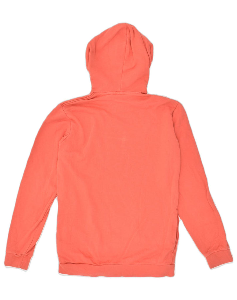 ADIDAS Womens Graphic Hoodie Jumper UK 10 Small Orange Cotton | Vintage Adidas | Thrift | Second-Hand Adidas | Used Clothing | Messina Hembry 