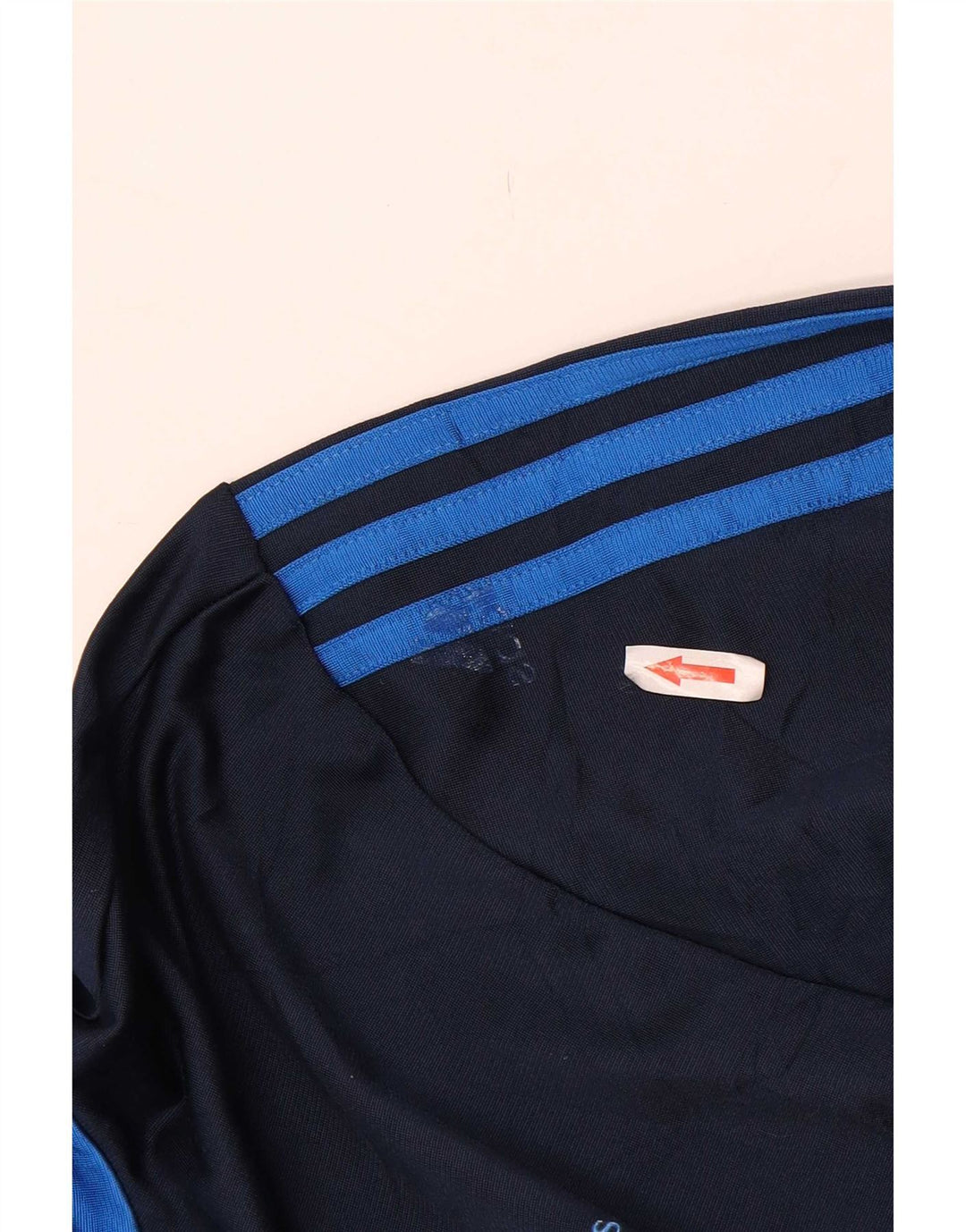 Adidas Mens Tracksuit Top Jacket UK 38/40 Medium Navy Blue Polyester