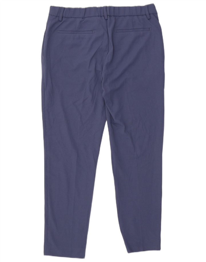 Zara Mens Slim Chino Trousers EU 44 Large W34 L29 Blue Polyester