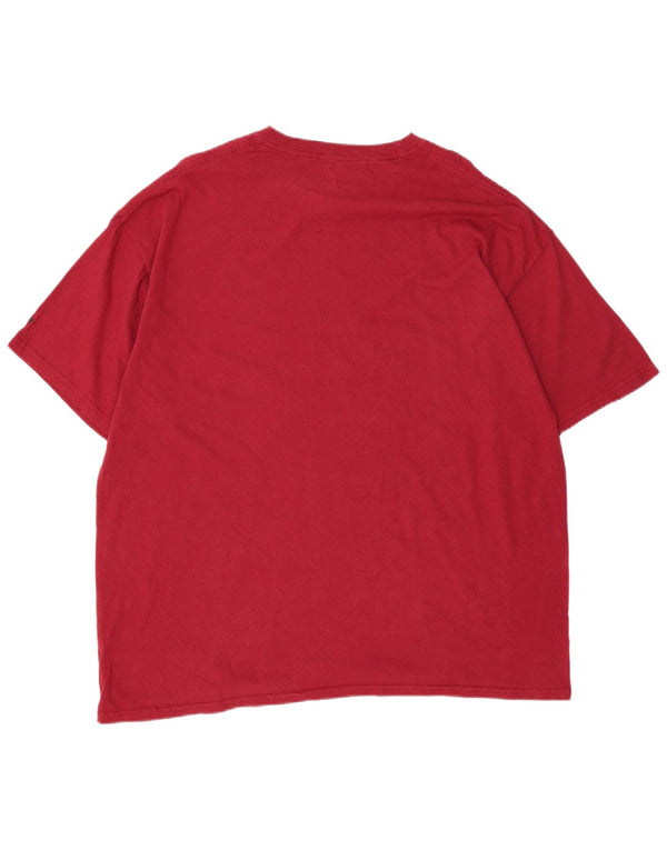 Russell Athletic Mens Graphic T-Shirt Top 2XL Red Cotton