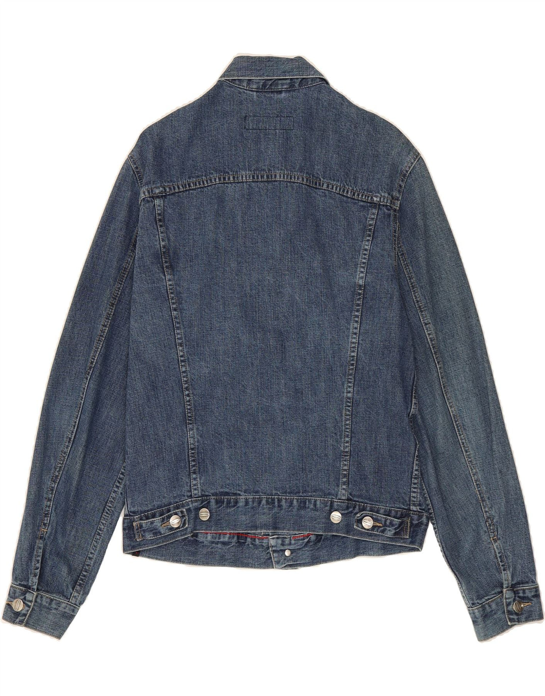 VINTAGE Boys Denim Jacket 11-12 Years Large Blue Cotton Vintage Vintage and Second-Hand Vintage from Messina Hembry 