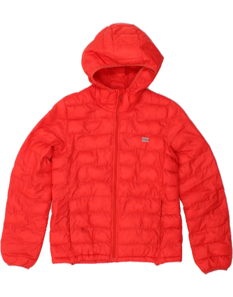 LEVI'S Mens Hooded Padded Jacket UK 36 Small Red Polyester | Vintage Levi's | Thrift | Second-Hand Levi's | Used Clothing | Messina Hembry 