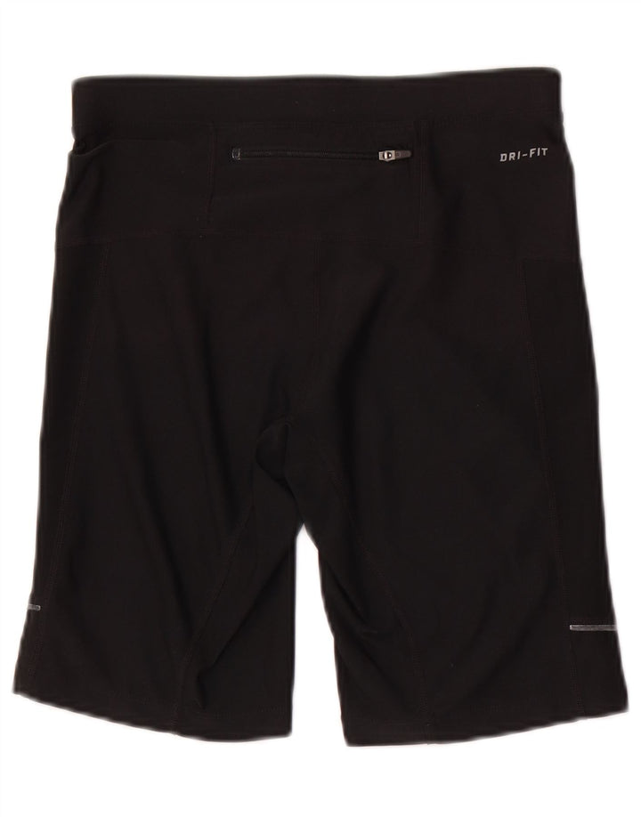 Nike Womens Dri Fit Sport Shorts UK 8 Small  Black Polyester