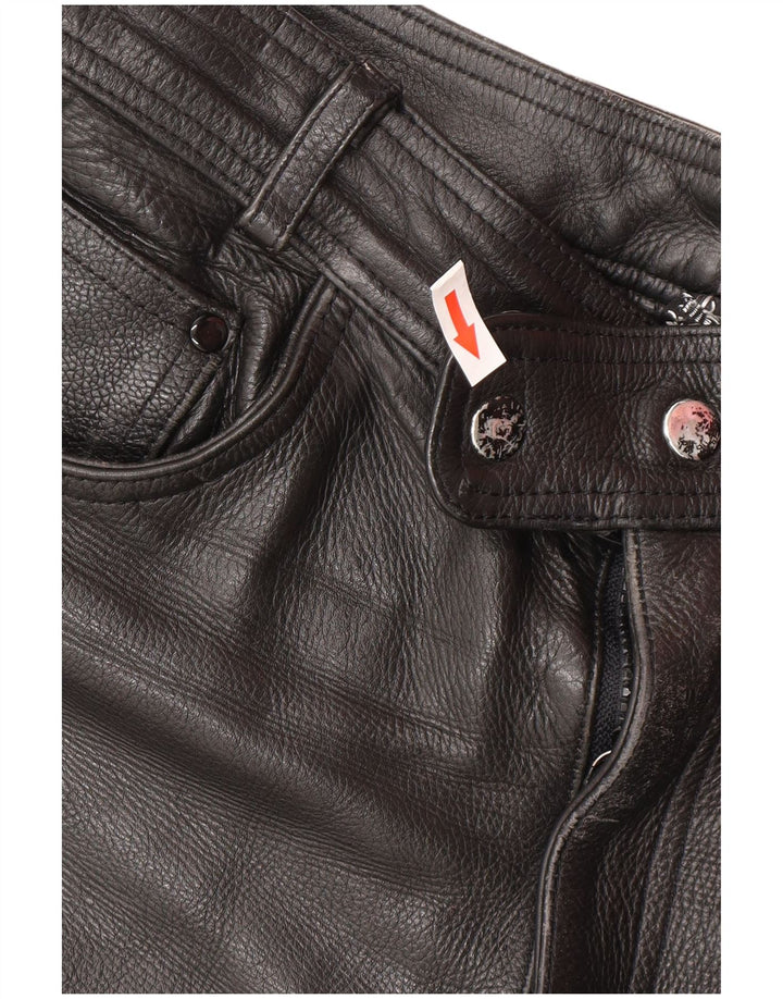 Heros By Held Mens Leather Trousers W32 L30 Black Leather