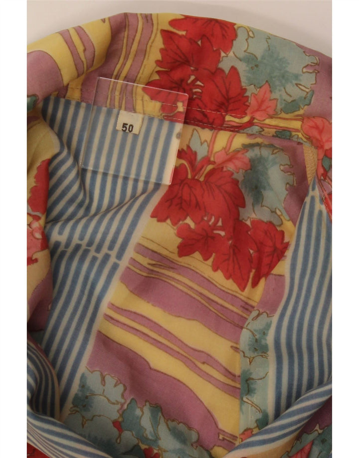 VINTAGE Womens Shirt IT 50 XL Multicoloured Floral Vintage Vintage and Second-Hand Vintage from Messina Hembry 