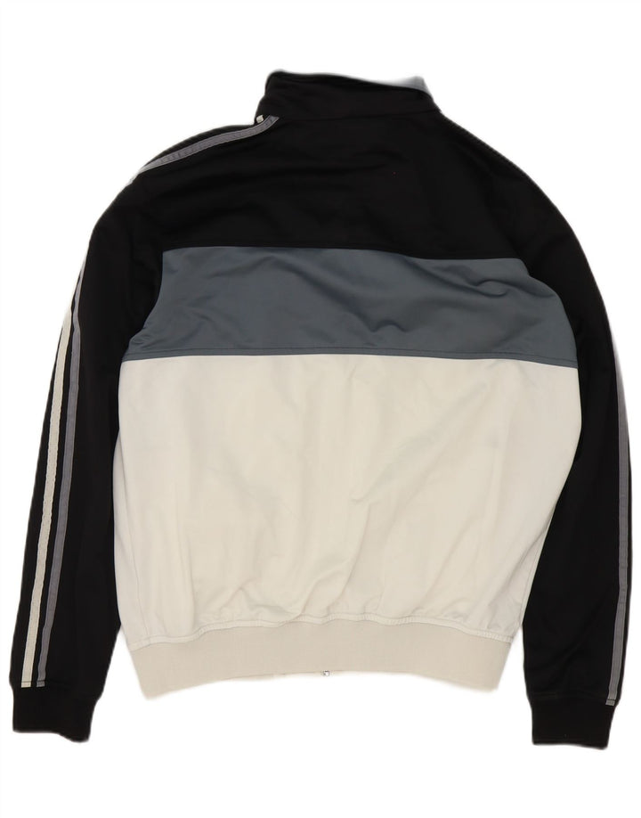 Kappa Mens Tracksuit Top Jacket XL White Colourblock Polyester