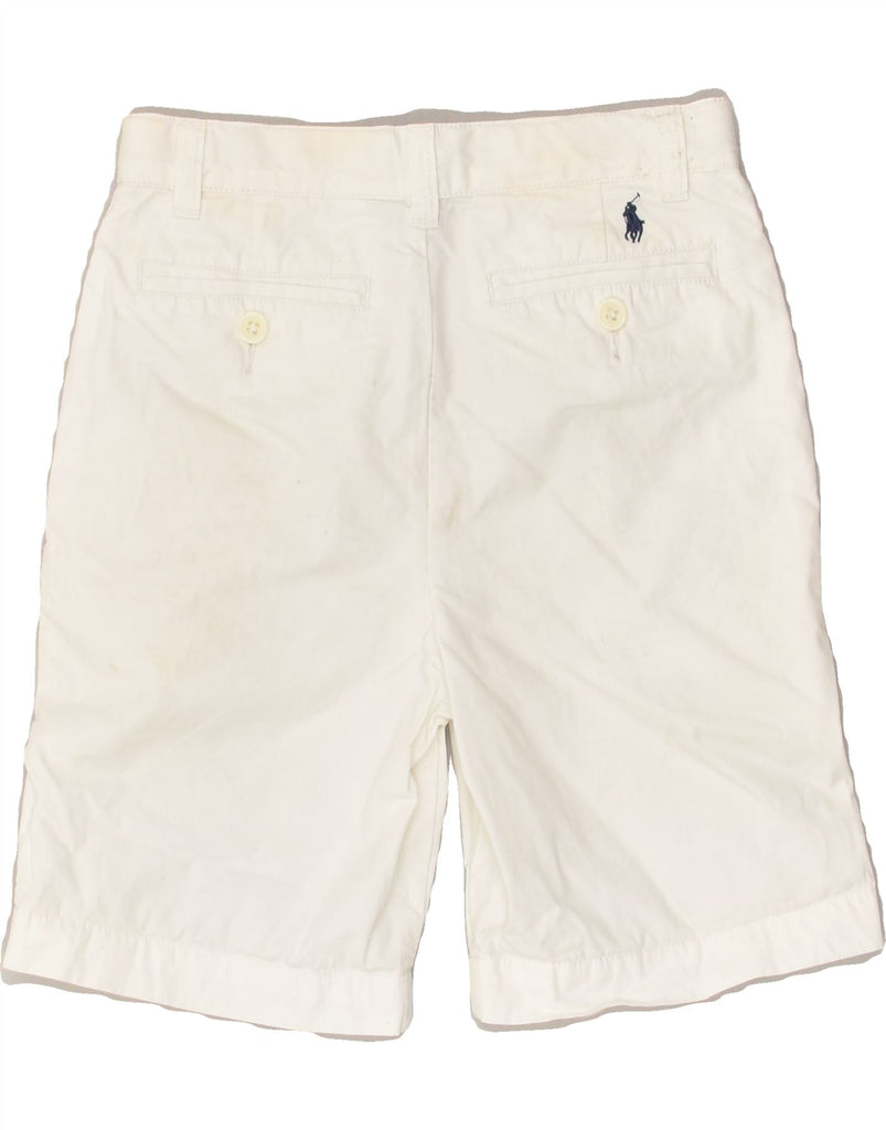 POLO RALPH LAUREN Boys Chino Shorts 6-7 Years W23 White Cotton | Vintage Polo Ralph Lauren | Thrift | Second-Hand Polo Ralph Lauren | Used Clothing | Messina Hembry 