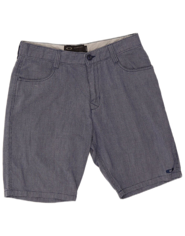 Oakley Mens Casual Shorts W32 Medium Blue Cotton