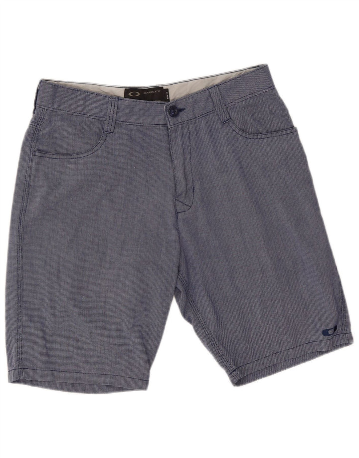 Oakley Mens Casual Shorts W32 Medium Blue Cotton