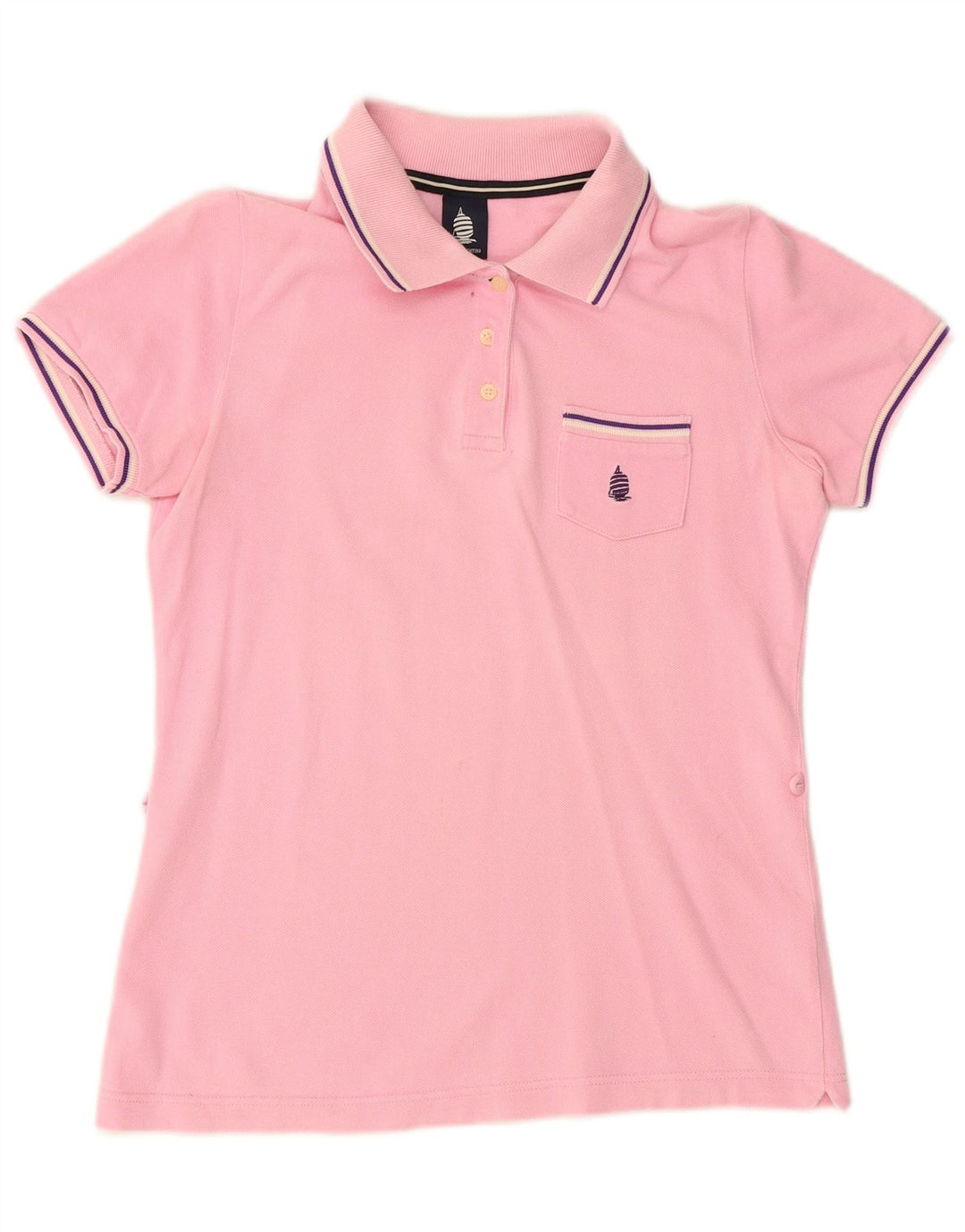 MARINA YACHTING Womens Polo Shirt UK 12 Medium Pink