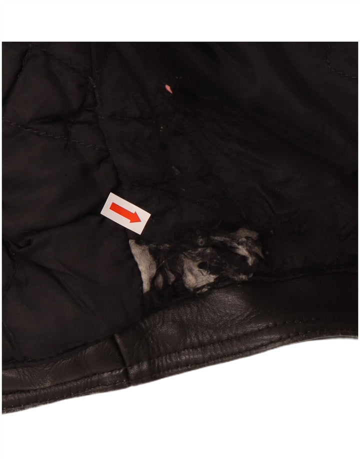 Garibaldi Mens Motorcycle Leather Racer Jacket EU 40 Medium Black