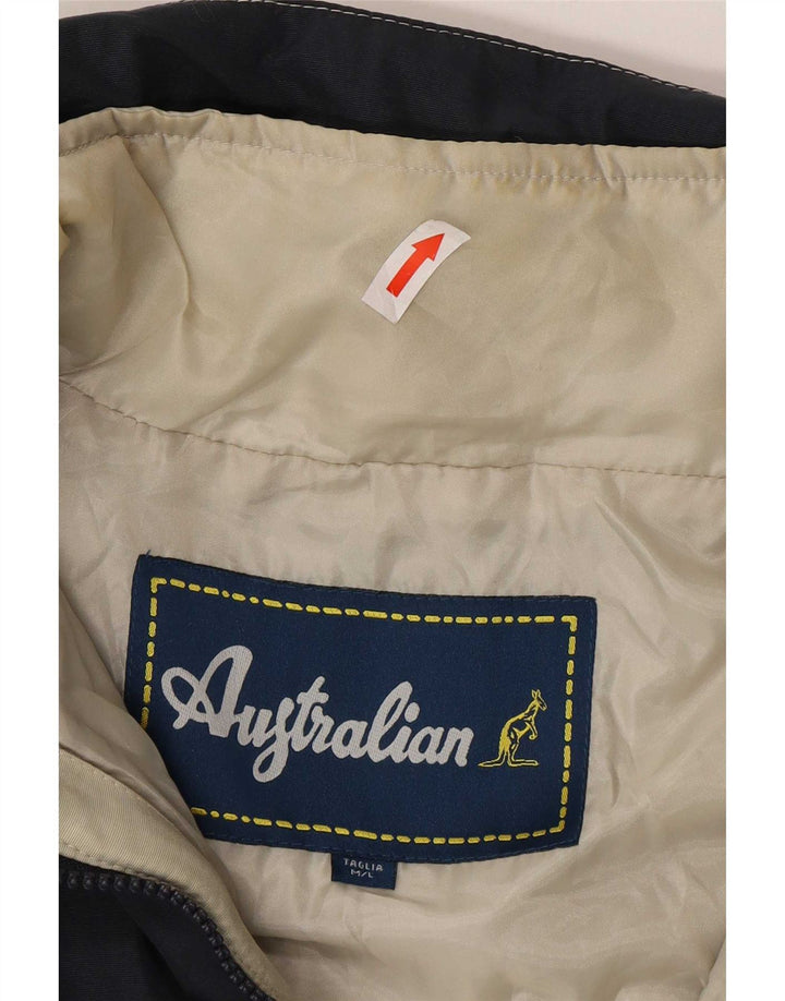 AUSTRALIAN L'ALPINA Mens Windbreaker Jacket UK 38 Medium Navy Blue