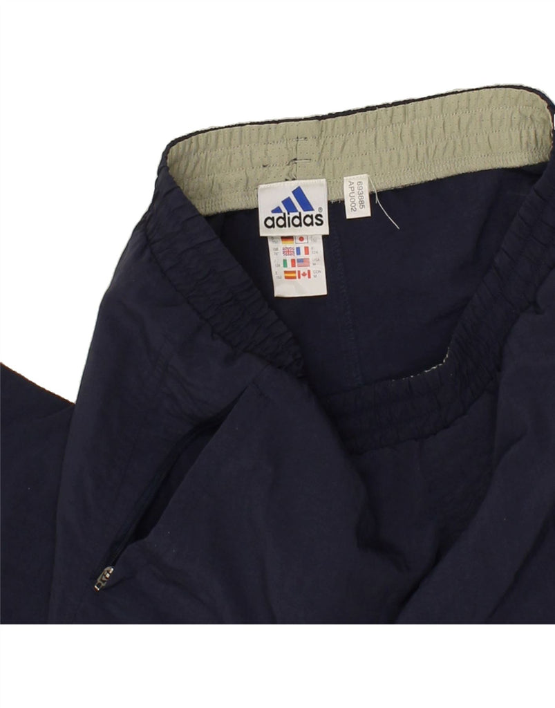 ADIDAS Boys Tracksuit Trousers 11-12 Years Navy Blue Polyester | Vintage Adidas | Thrift | Second-Hand Adidas | Used Clothing | Messina Hembry 