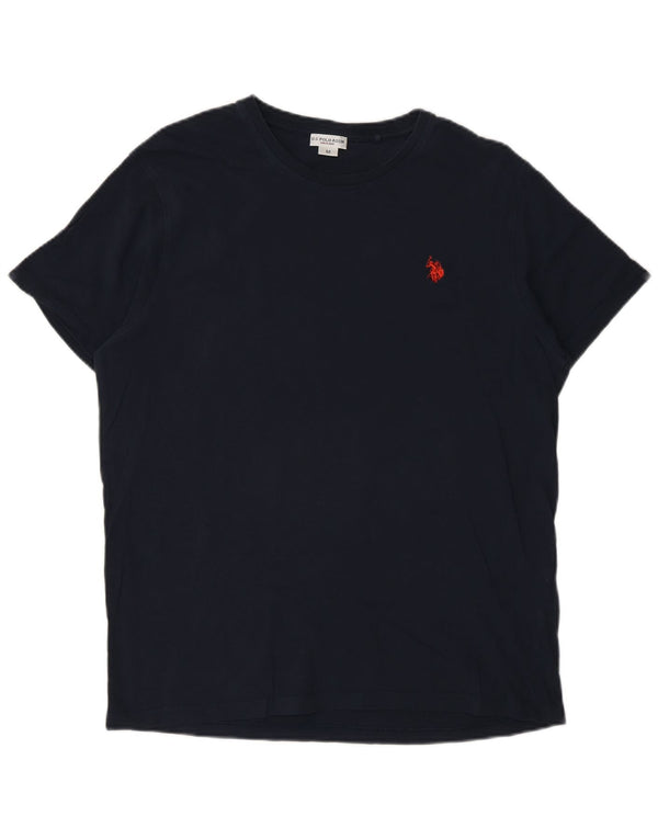 U.S. Polo Assn. Mens T-Shirt Top Medium Navy Blue Cotton