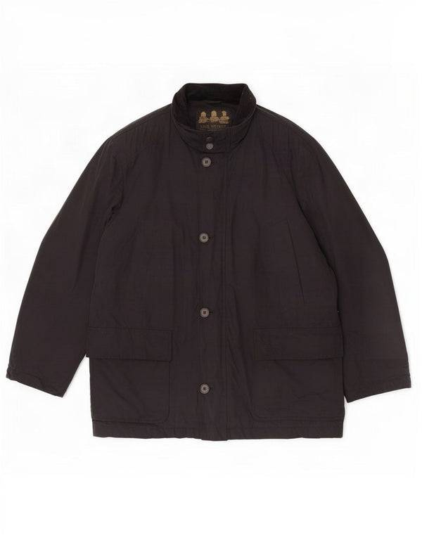 Barbour Mens Utility Jacket UK 42 XL Black Cotton