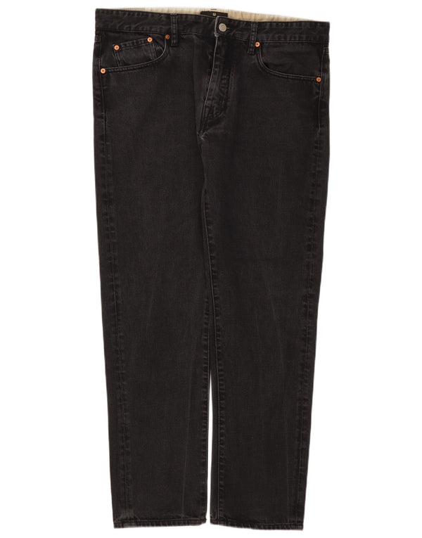 Belstaff Mens Tapered Jeans W36 L30 Black Cotton