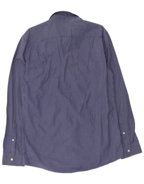 Jack Wills Mens Shirt Medium Blue Gingham Cotton