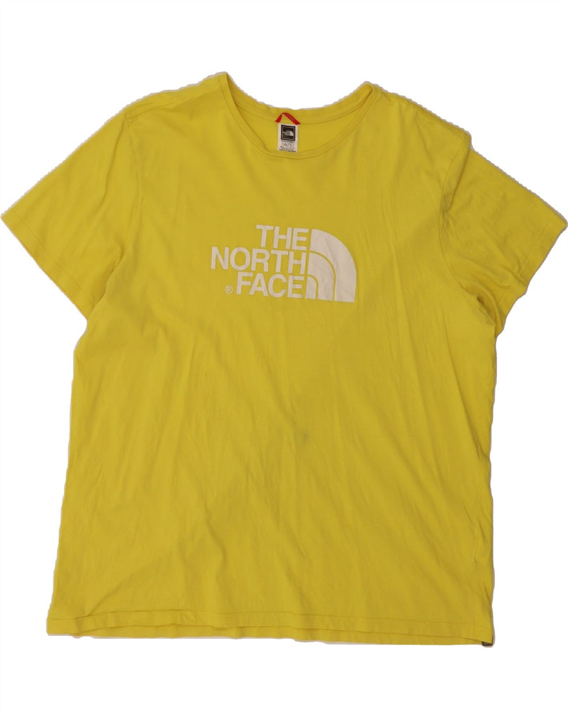THE NORTH FACE Mens Graphic T-Shirt Top 2XL Yellow Cotton Vintage The North Face and Second-Hand The North Face from Messina Hembry 