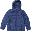 Esprit Womens Hooded Padded Jacket UK 18 XL Blue Polyester