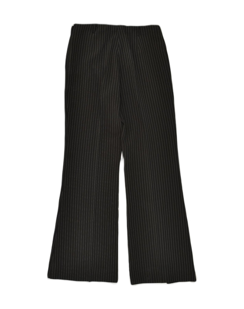 VINTAGE Womens Bootcut Suit Trousers W28 L28 Black Pinstripe Polyester | Vintage Vintage | Thrift | Second-Hand Vintage | Used Clothing | Messina Hembry 