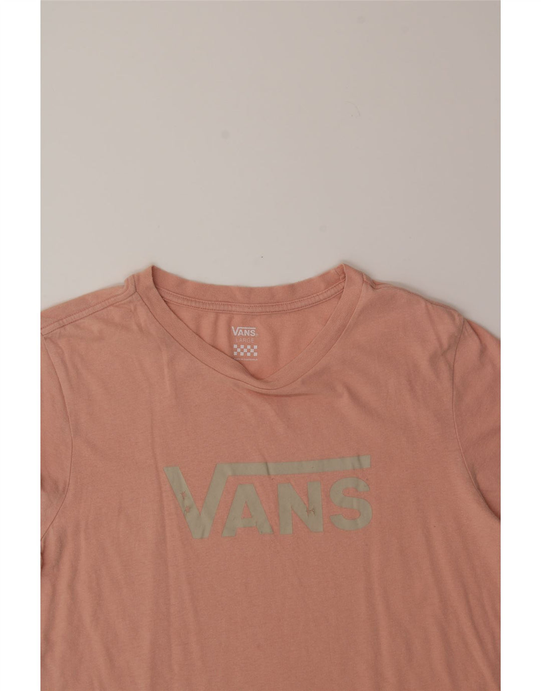 VANS Womens Graphic T-Shirt Top UK 14 Large Pink Vintage Vans and Second-Hand Vans from Messina Hembry 