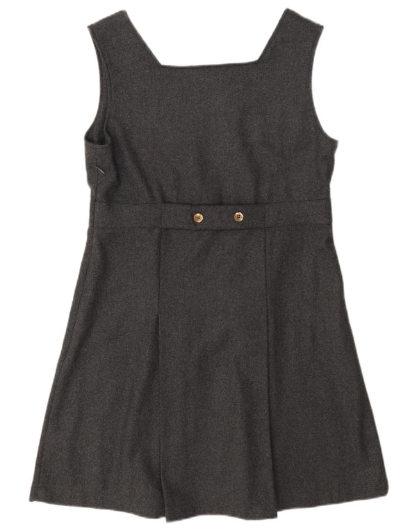 Vintage Womens Sleeveless A-Line Dress UK 10 Small Grey