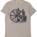 Jack Wills Mens Graphic T-Shirt Top XS Grey Cotton