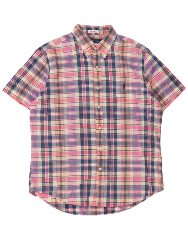 Ralph Lauren Mens Short Sleeve Shirt Large Multicoloured Check Cotton