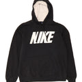 NIKE Mens Graphic Hoodie Jumper Large Black Cotton Vintage Nike and Second-Hand Nike from Messina Hembry 