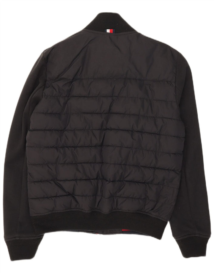 Tommy Hilfiger Mens Bomber Padded Jacket UK 36 Small Black