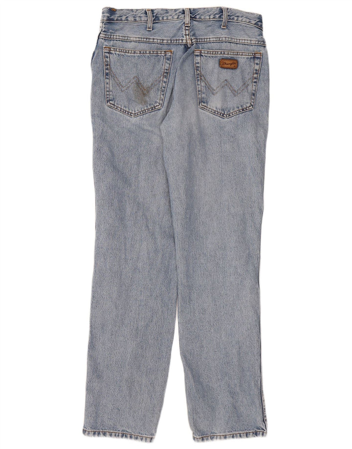 Wrangler Mens Texas Straight Jeans W33 L32 Blue Cotton