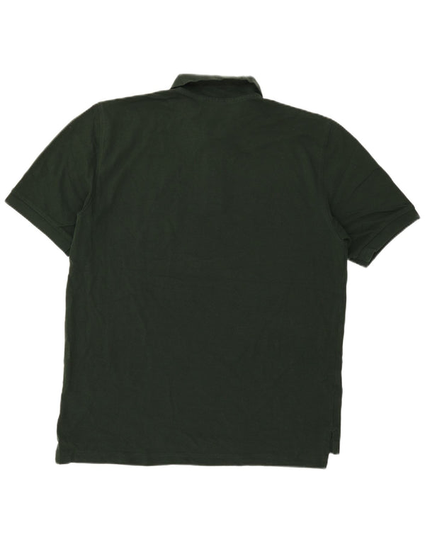 Brooks Brothers Mens Polo Shirt Medium Green Cotton