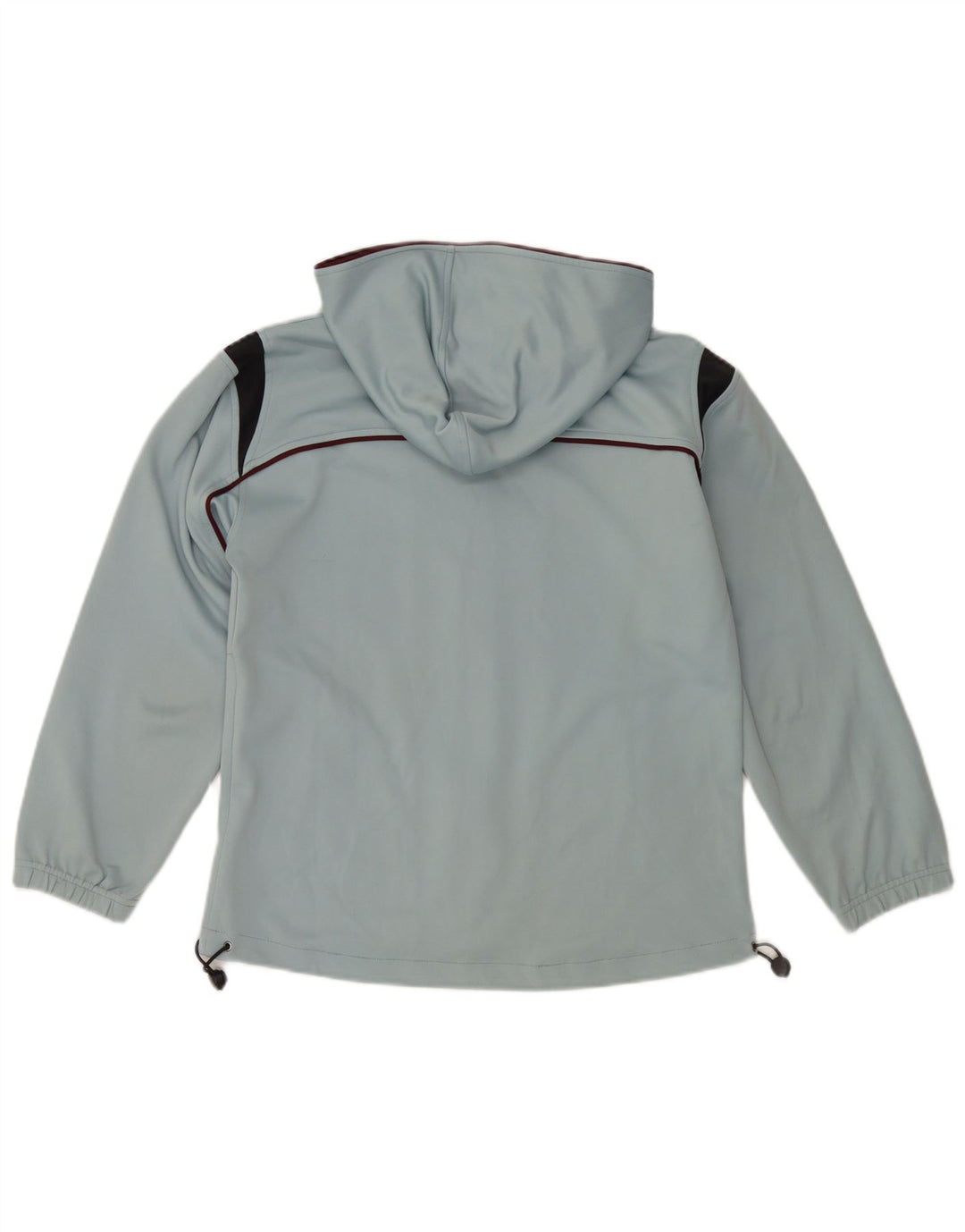 Asics Mens Hooded Tracksuit Top Jacket Small Blue Colourblock Polyester